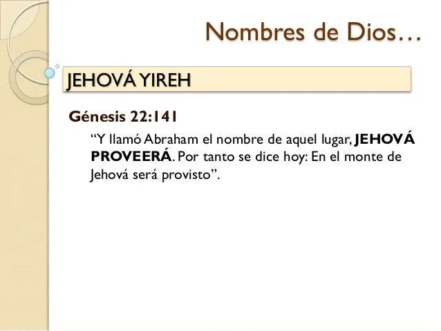 Los nombres de dios