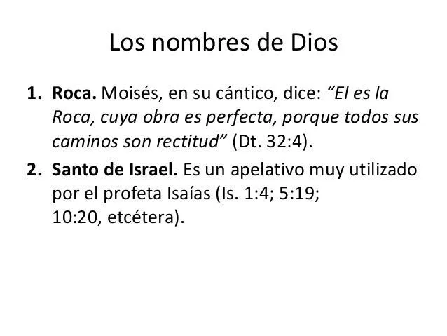 Los nombres de Dios