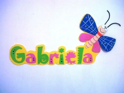 Imagen Nombres en foamy - grupos.