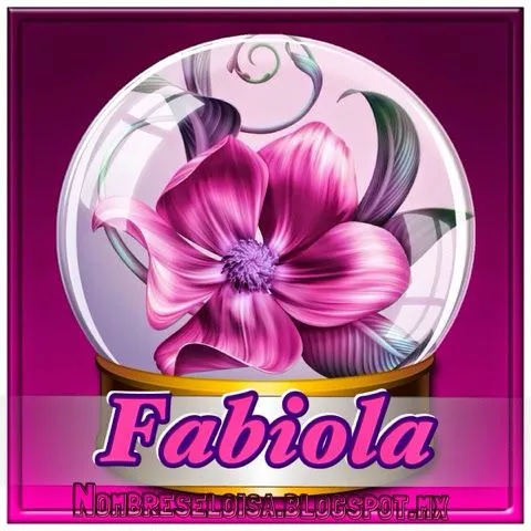 Nombres en Imagen: Fabiola