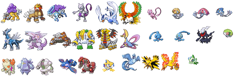 Nombres pokemones legendarios - Imagui