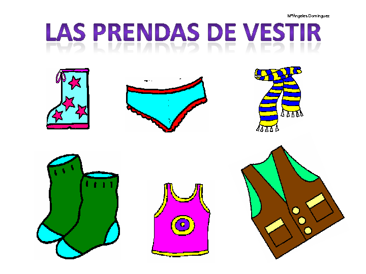 CoSqUiLLiTaS eN La PaNzA BLoGs: LAS PRENDAS DE VESTIR (CON ...