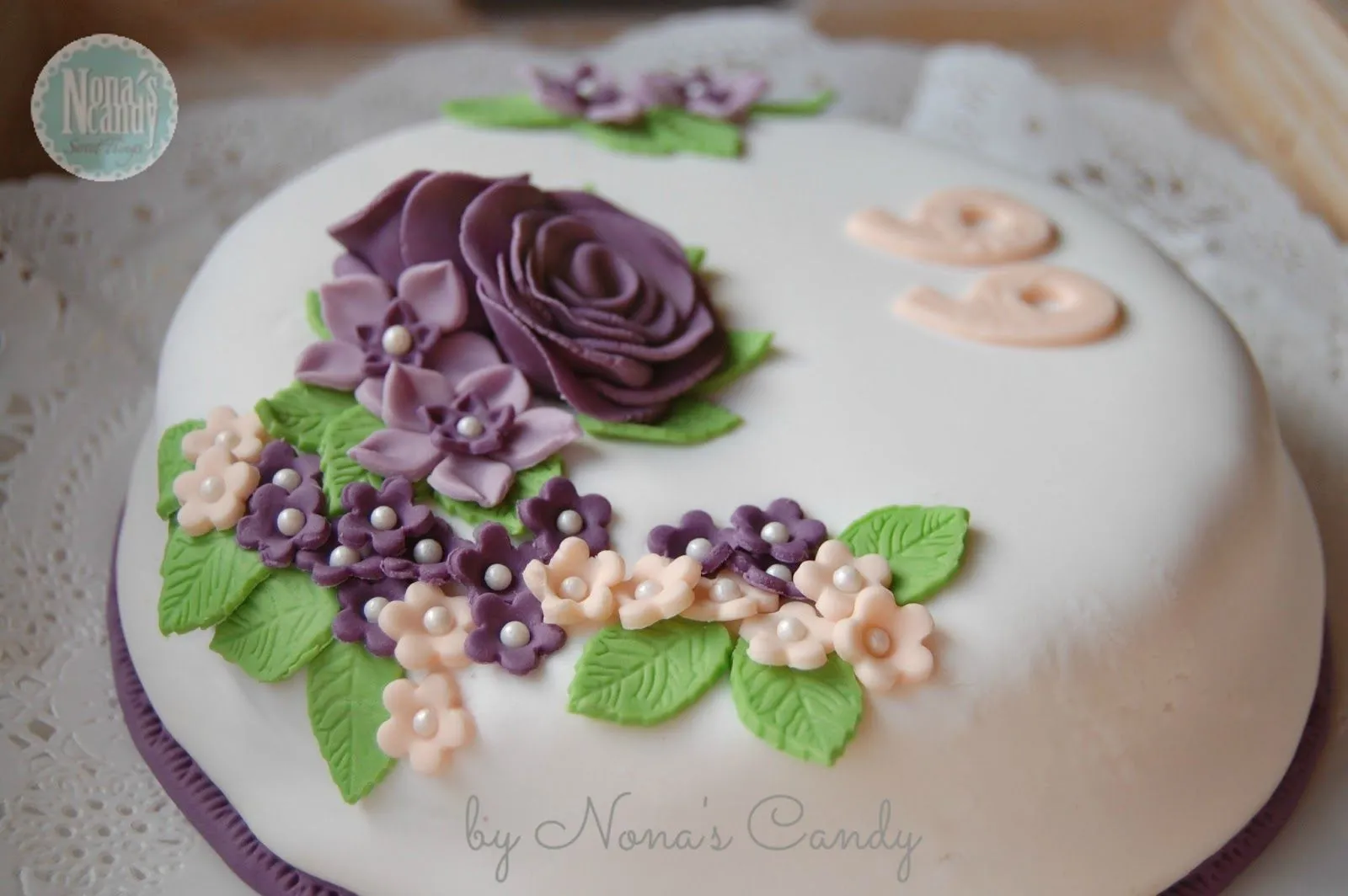 NONA'S Candy: TARTA SIN GLUTEN DE MANZANA Y CANELA ... CON FLORES ...