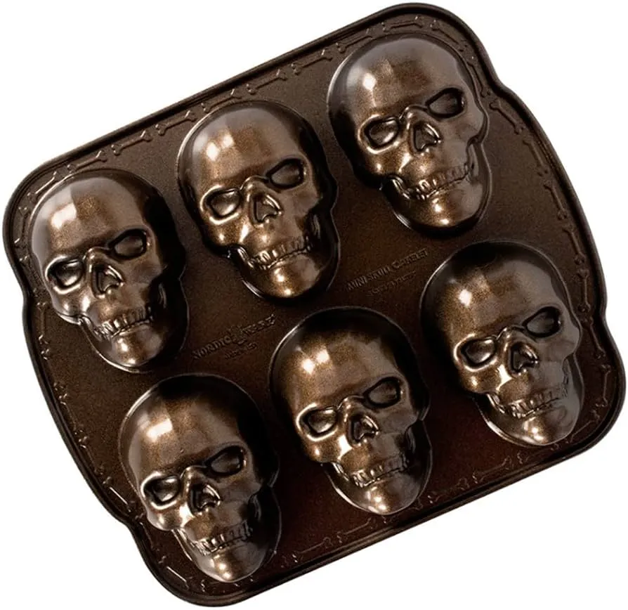 Nordic Ware - Molde para hornear de Halloween, diseño de calavera embrujada, color bronce : Amazon.com.mx: Hogar y Cocina Nordic Ware - Molde para hornear de Halloween, diseño de calavera embrujada, color bronce : Amazon.com.mx: Hogar y Cocina