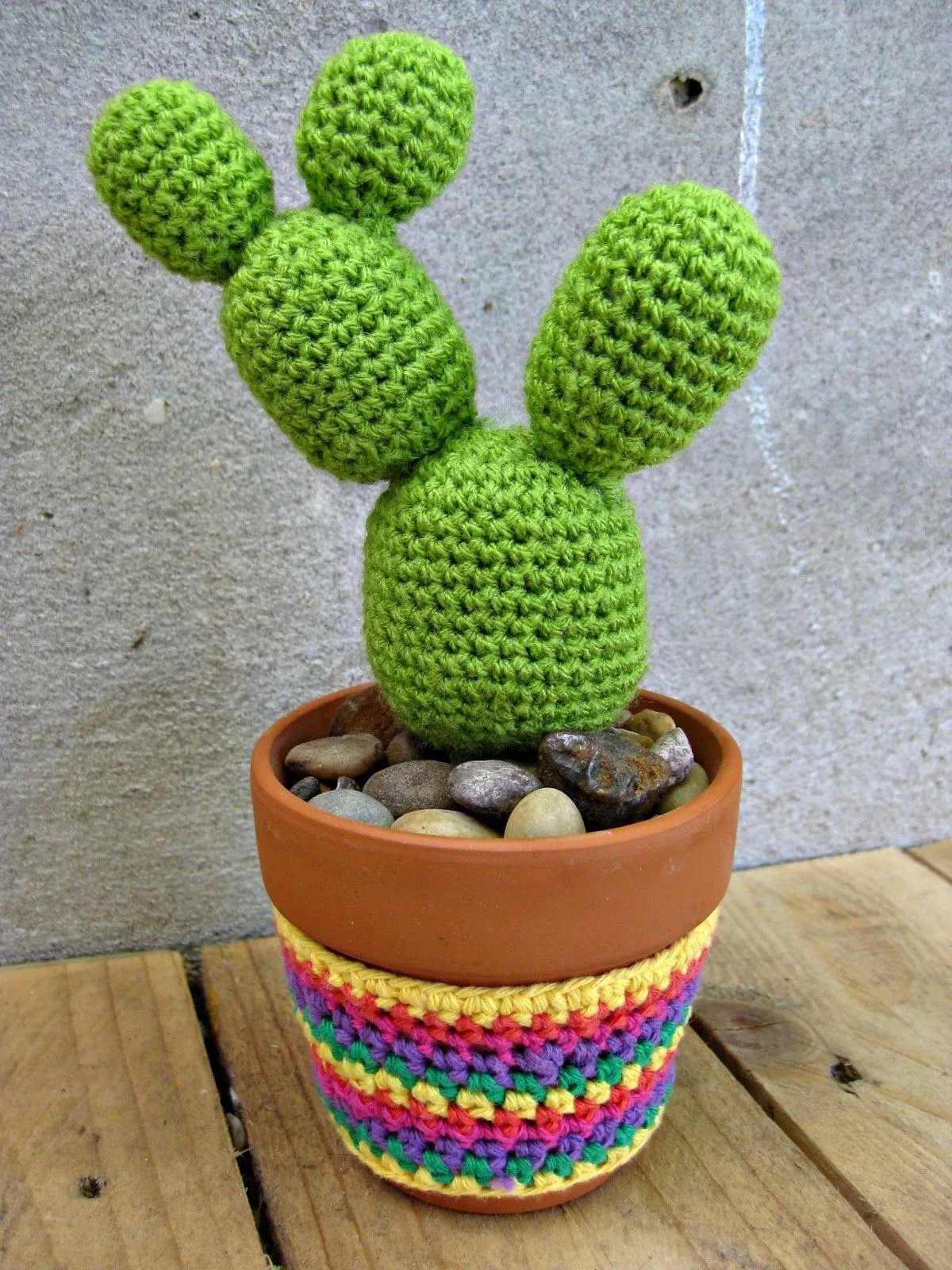 noriña , deco artesanal: Mi cactus de crochet