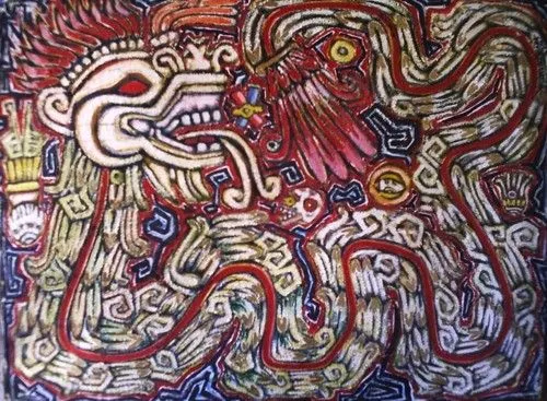 NORMA NAVA. Obra: SERPIENTE EMPLUMADA