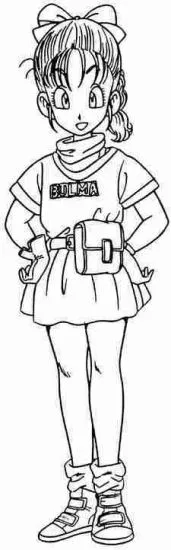 bulma Colouring Pages