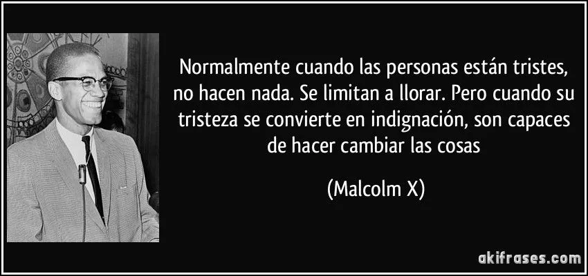 Normalmente cuando las personas están tristes, no hacen nada....