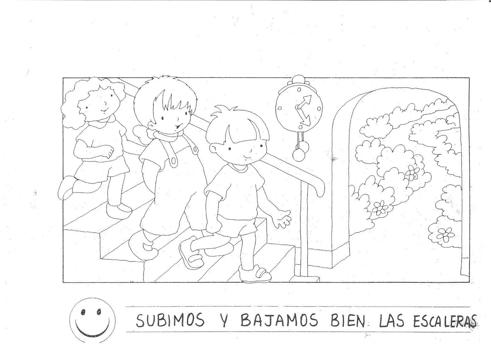 Normas de clase para colorear | Escuela en la Nube