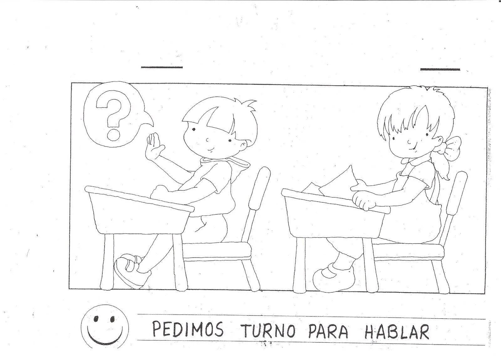 Normas de clase para colorear | Escuela en la Nube Normas de clase para colorear | Escuela en la Nube