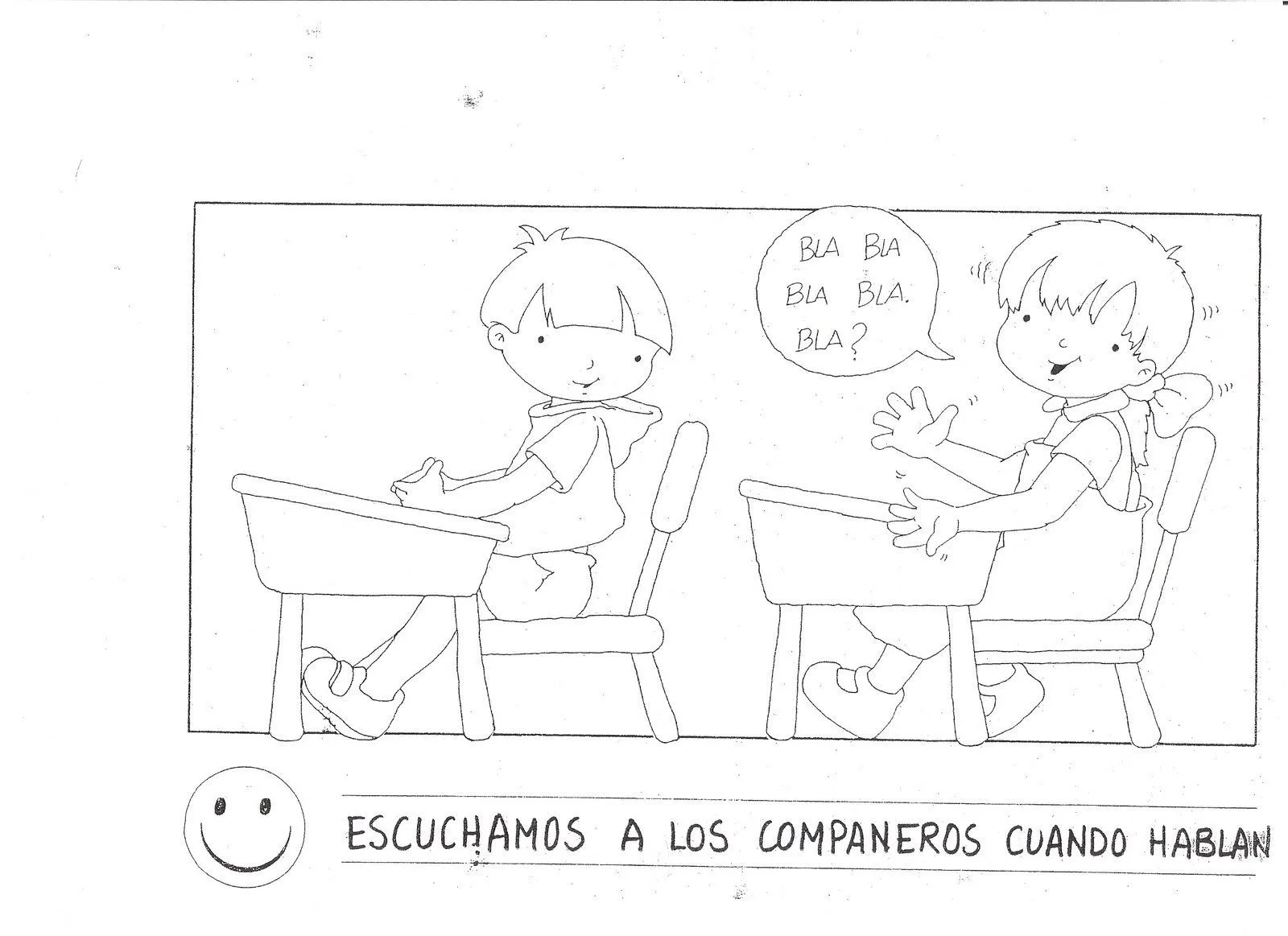 Normas de clase para colorear | Escuela en la Nube Normas de clase para colorear | Escuela en la Nube