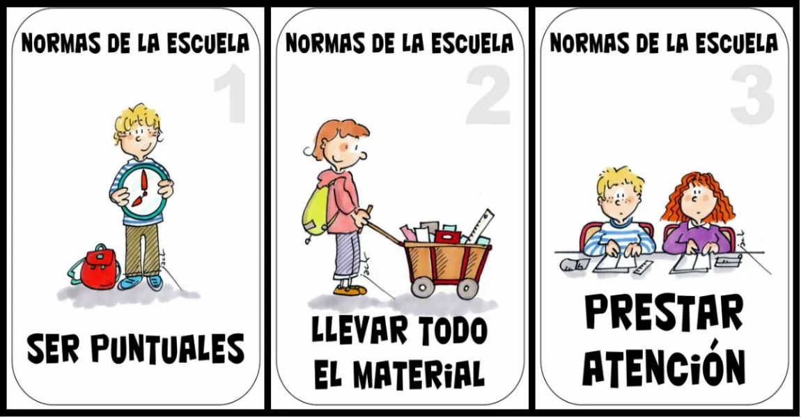 NORMAS DE CLASE y CONVIVENCIA CON ESTILO – Imagenes Educativas