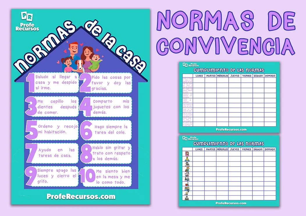 Normas de convivencia en casa | Reglas para familias con niños Normas de convivencia en casa | Reglas para familias con niños