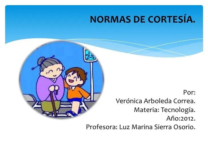 Dibujo de las normas de cortesia - Imagui