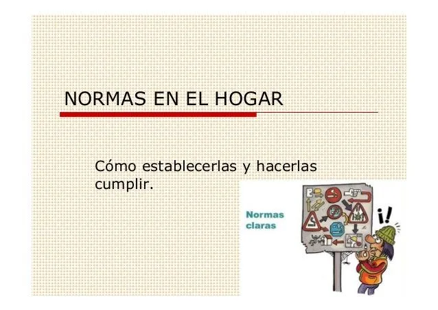 Normas en el hogar