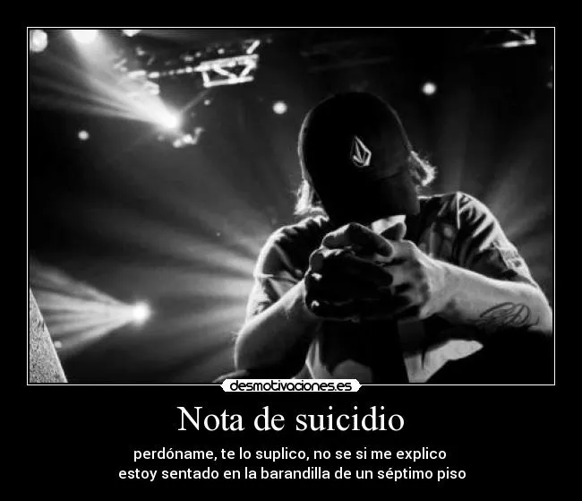 Nota de suicidio | Desmotivaciones