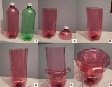 notas curiosas: MANUALIDADES DE BOTELLAS PLÁSTICAS: