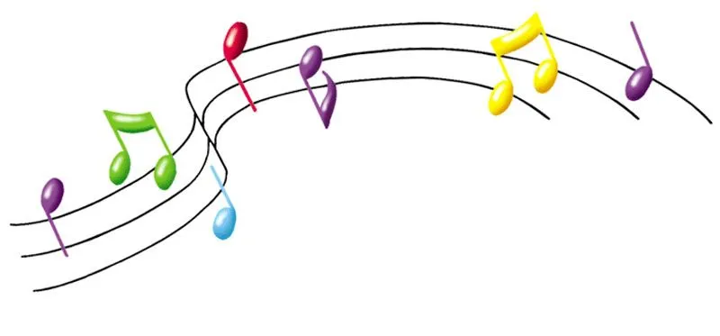 Notas musicales son bordes para colorear - Imagui