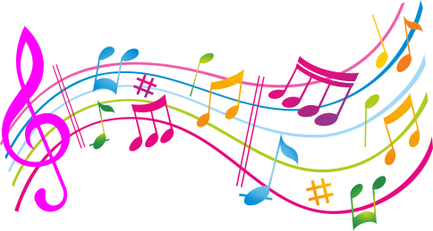 Notas musicales de colores wallpaper png - Imagui