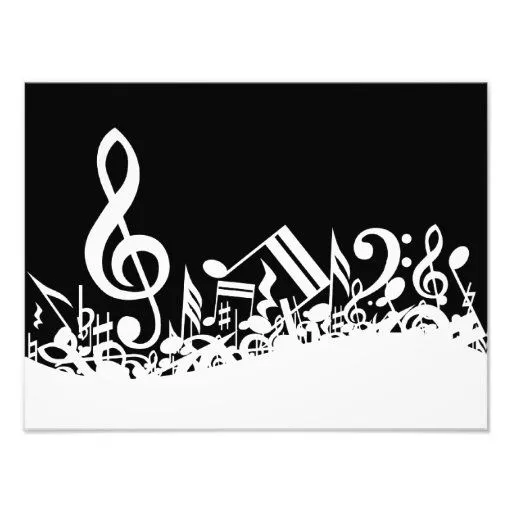 Notas musicales embarulladas fotografía de Zazzle. Notas musicales embarulladas fotografía de Zazzle.