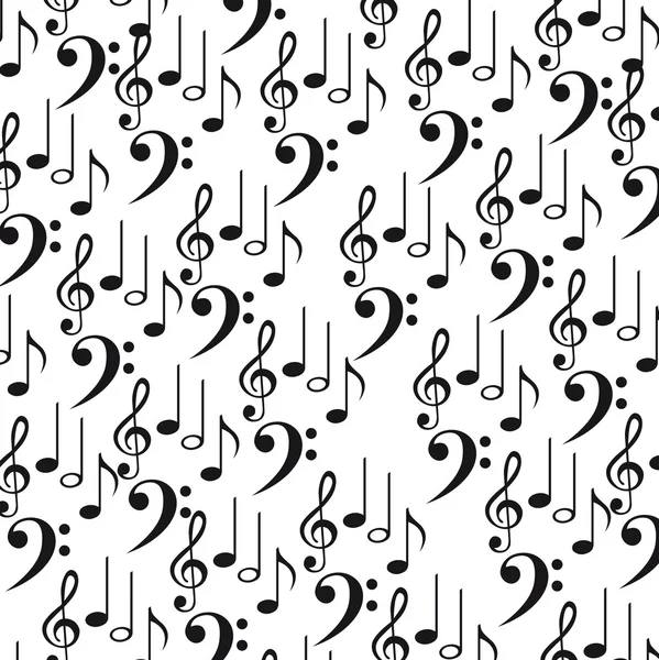 Notas musicales de fondo — Vector stock © yupiramos #8636937