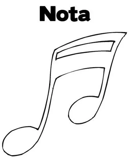 Notas musicales para colorear - Imagui