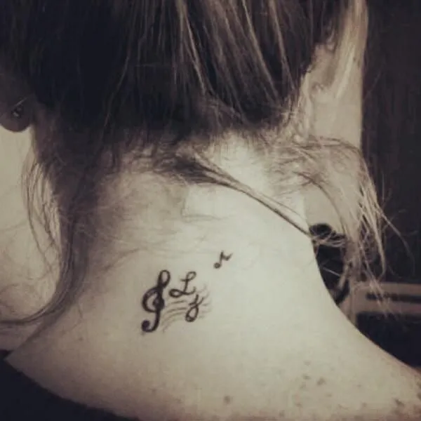 Notas musicales | Tatuajes pequeños | Pinterest