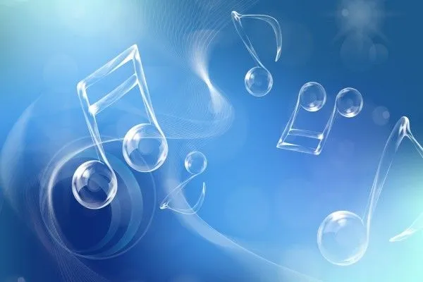 Notas musicales transparentes (10140)