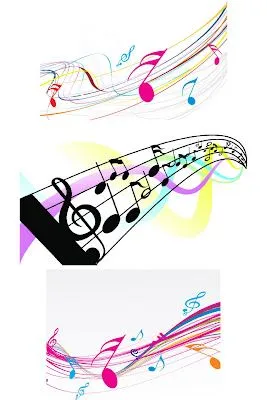 Notas musicales en vector (Vector Musical Notes) | Recursos 2D. Notas musicales en vector (Vector Musical Notes) | Recursos 2D.