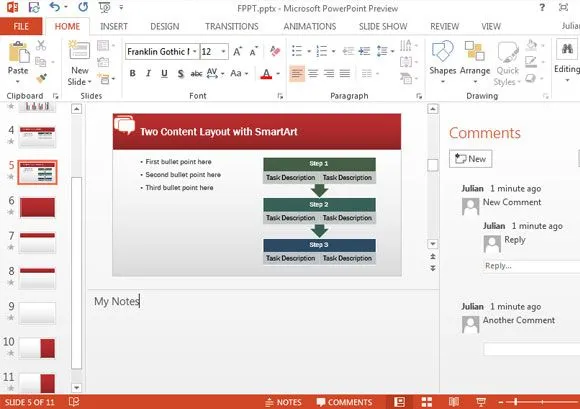 Notas de Orador en PowerPoint 2013 : : Plantillas Power Point