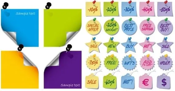 Notas de papel vector Vector misceláneos - vectores gratis para su ...