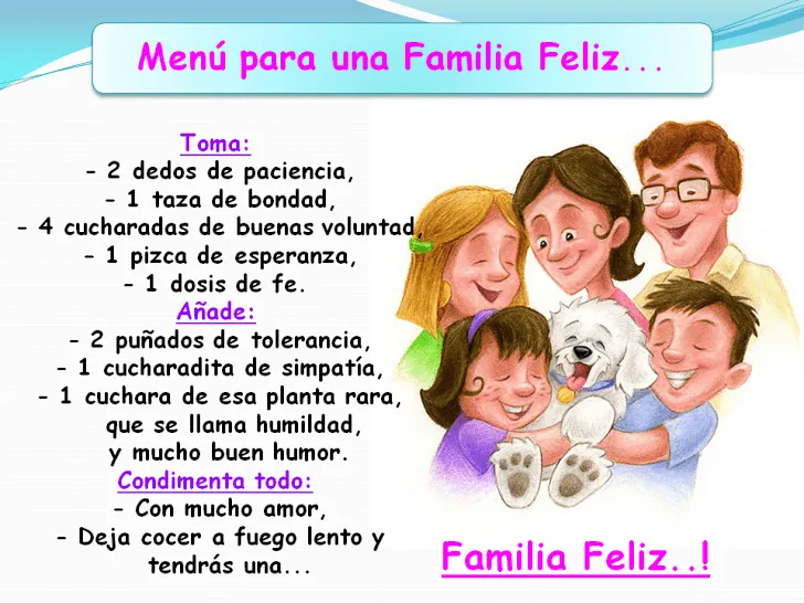 NOTI-AULA: ¡Receta para una familia feliz!