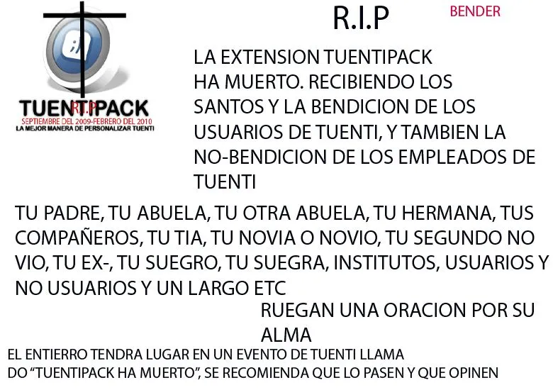 NOTICIA BOMBA] tuentipack ha muerto | RGBUPLOADERS