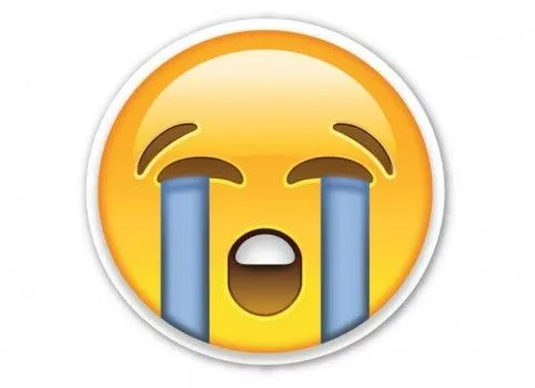 Cara llorando emoticon - Imagui