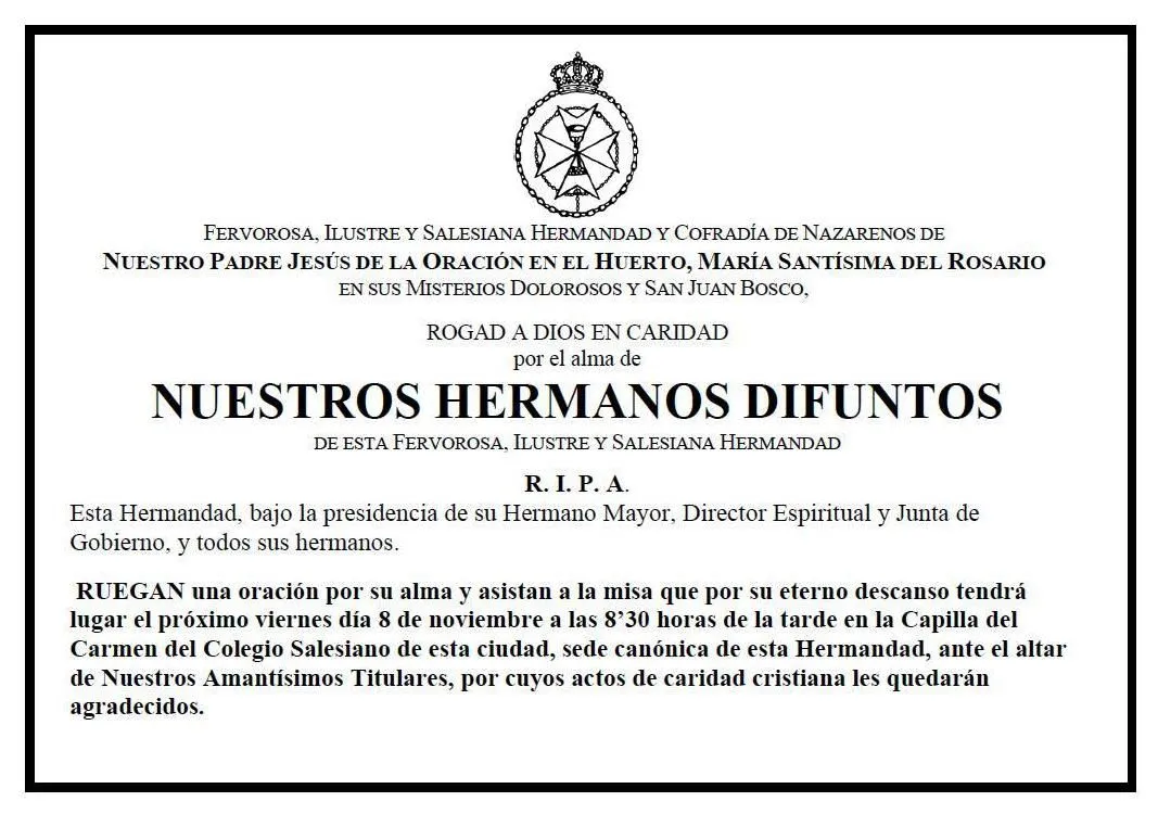 Noticias de la Hermandad del Rosario: noviembre 2013 Noticias de la Hermandad del Rosario: noviembre 2013