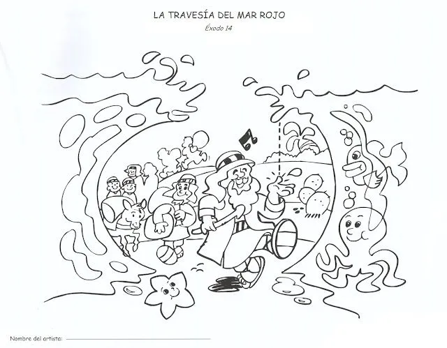 BUENAS NOTICIAS PARA LOS NIÑOS: COLOREAR. MOISÉS CRUZA EL MAR ROJO BUENAS NOTICIAS PARA LOS NIÑOS: COLOREAR. MOISÉS CRUZA EL MAR ROJO