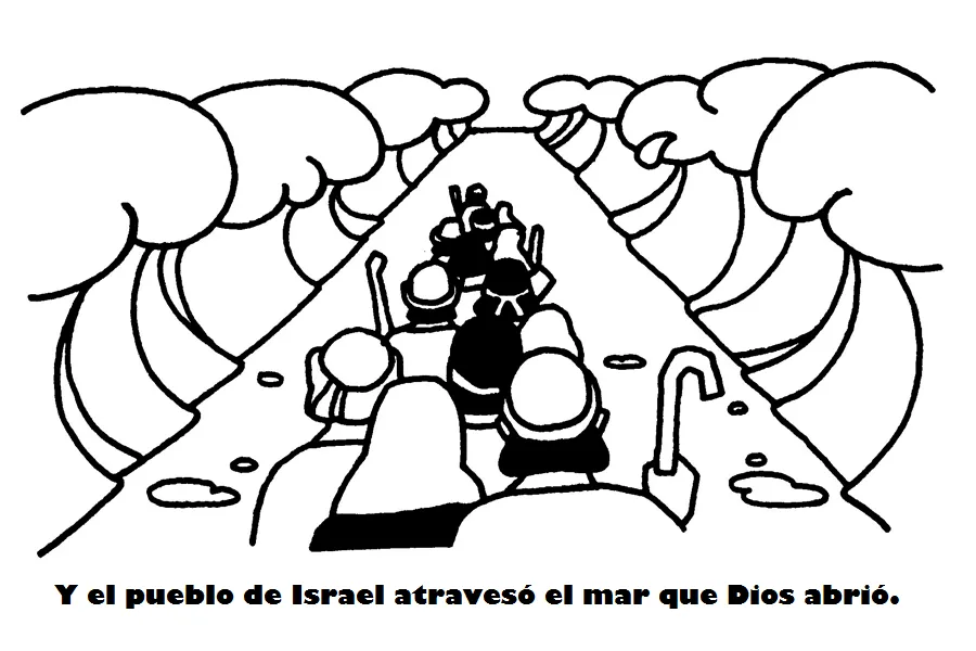 BUENAS NOTICIAS PARA LOS NIÑOS: COLOREAR. MOISÉS CRUZA EL MAR ROJO BUENAS NOTICIAS PARA LOS NIÑOS: COLOREAR. MOISÉS CRUZA EL MAR ROJO