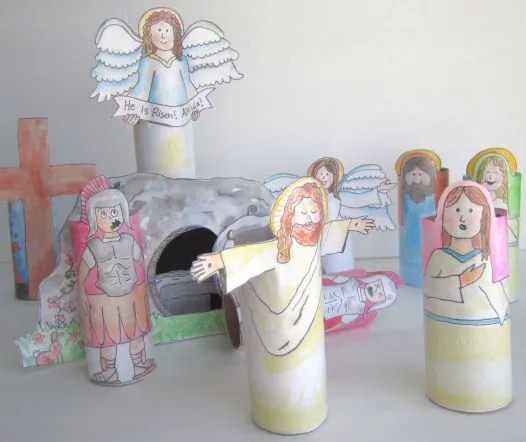 BUENAS NOTICIAS PARA LOS NIÑOS: RESURRECCIÓN DE JESÚS. MANUALIDAD BUENAS NOTICIAS PARA LOS NIÑOS: RESURRECCIÓN DE JESÚS. MANUALIDAD
