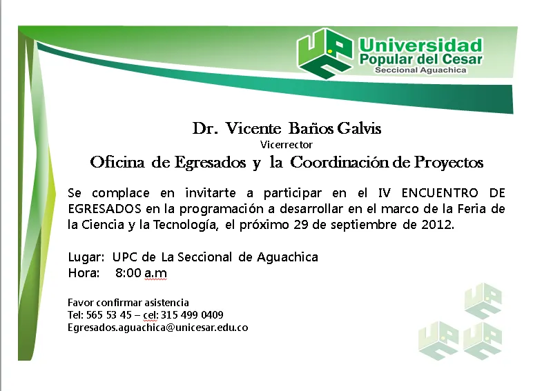 NOTICIAS | OFICINA DE EGRESADOS UNICESAR | OFICINA DE EGRESADOS ... NOTICIAS | OFICINA DE EGRESADOS UNICESAR | OFICINA DE EGRESADOS ...