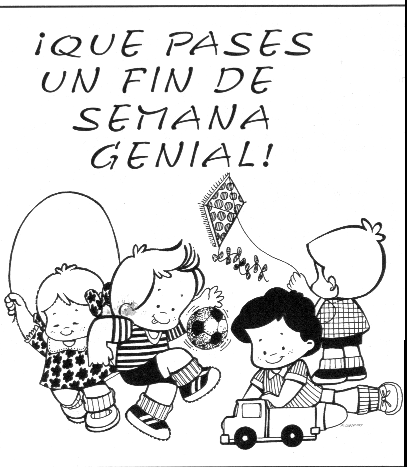 Notitas para fin de semana para colorear - Imagui