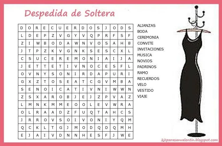 NOVIAZGO y MATRIMONIO: Juegos para Depedida de Soltera