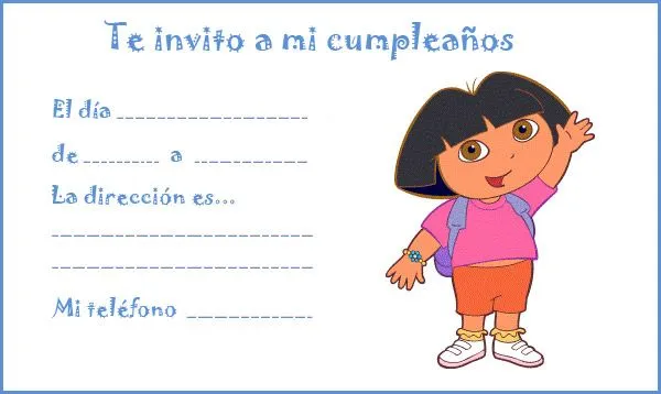 Invitación de cumpleaños Dora :: Dora la exploradora Invitación de cumpleaños Dora :: Dora la exploradora