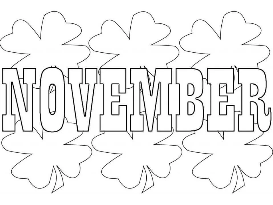 Noviembre para colorear, imprimir e dibujar –ColoringOnly.Com Noviembre para colorear, imprimir e dibujar –ColoringOnly.Com