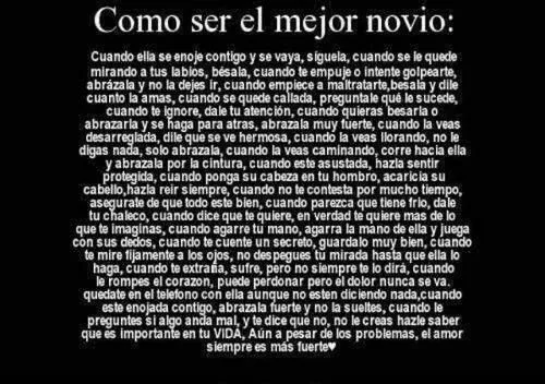 Como ser el mejor Novio | Frases☺ | Pinterest