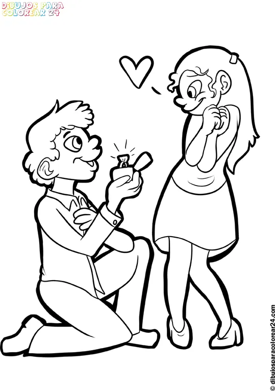Novios adolescentes en dibujo - Imagui