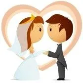 Novios de boda animados - Imagui