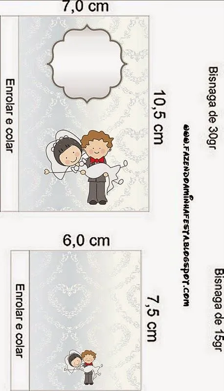 Novios en Caricatura: Etiquetas de Candy Bar para Imprimir Gratis ...
