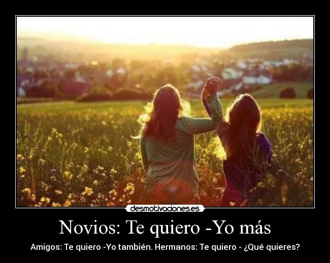 Novios: Te quiero -Yo más | Desmotivaciones