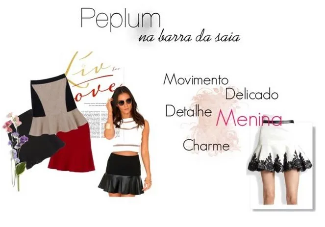 Novo babado – Peplum na barra da saia | My Little Things
