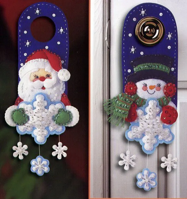 Muñecos de Navidad en foamy - Imagui
